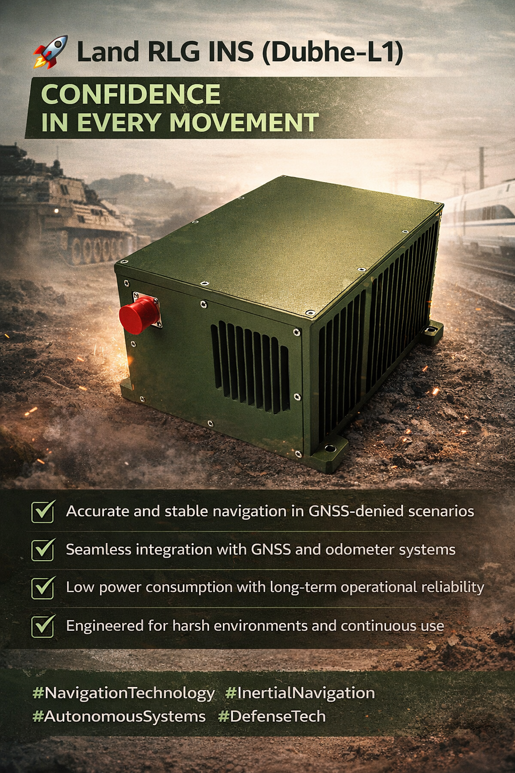 Dubhe-L1 Land Inertial Navigation System – High-Precision GNSS-Denied ...